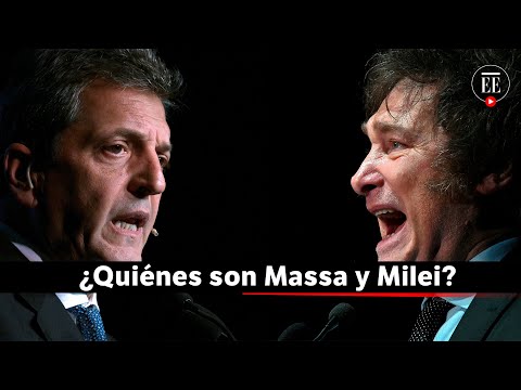 Javier Milei y Sergio Massa, los candidatos opuestos de las elecciones en Argentina | El Espectador