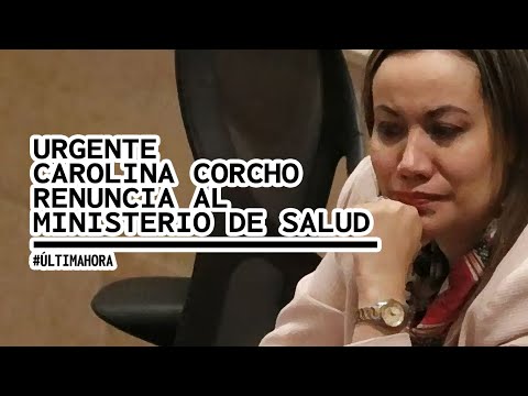 URGENTE  CAROLINA CORCHO SALE DEL MINISTERIO DE SALUD
