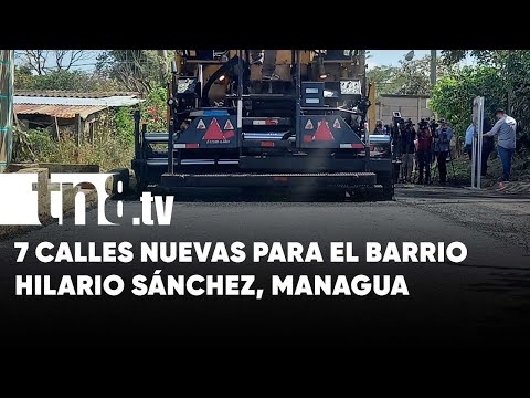 Familias del barrio Hilario Sánchez, en Managua, estrenan 7 calles nuevas - Nicaragua