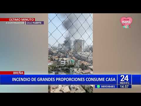 ¡Alerta! Reportan incendio de código 2 a pocos metros de La Rambla en Breña