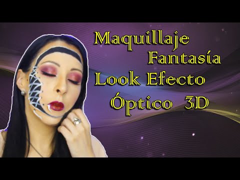 Maquillaje Fantasía Efecto Óptico 3d Acordonado. ?