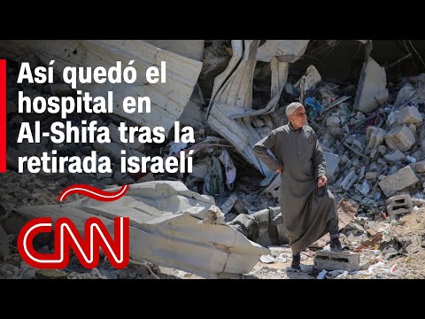 Así quedó el hospital en Al-Shifa tras la retirada de las fuerzas de Israel