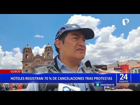 Cusco: hoteles registran 70% de reservas canceladas para Año Nuevo tras protestas