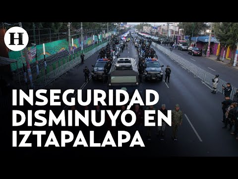 Delitos de alto impacto disminuyeron en Iztapalapa gracias a operativos de seguridad, asegura Batres