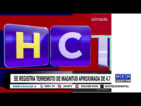 ¡Sismo de 4.7 grados sacude sectores de Honduras!