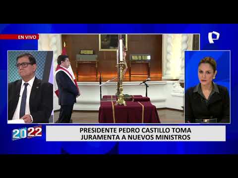 Presidente Pedro Castillo tomó juramento a nuevos ministros de Estado (2/3)