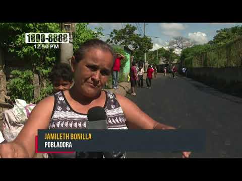 Barrio Monte Fresco, Managua, ya cuenta con calles pavimentadas - Nicaragua