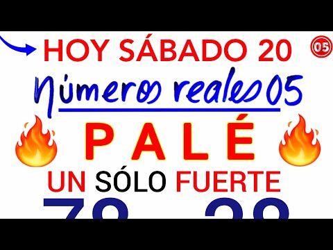 Qué PALÉ y SÚPER para hoy SÁBADO 20/07/2024/ PALÉ y SÚPER que MÁS SALEN éste DÍA/ PALÉ y SÚPER HOY