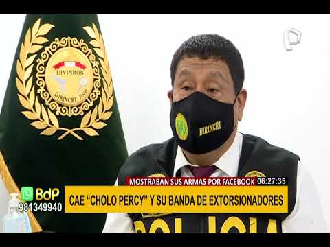 ‘Cholo Percy’ y su banda de extorsionadores fueron detenidos por la PNP