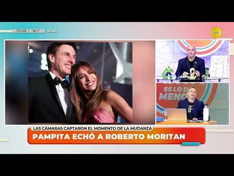 Pampita despachó a Moritán de su casa y las cámaras lo captaron en plena mudanza ?LPELDM? 27-09-24