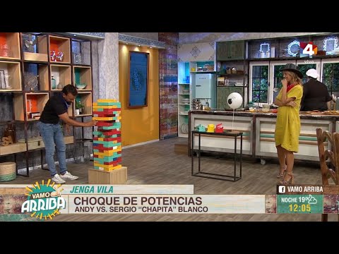 Vamo Arriba - Duelo de bolsilludos: Sergio Chapita Blanco vs. Andy en el Jenga Vila