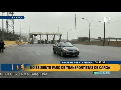 Peaje de Puente Piedra, punto habitual de bloqueos: no se siente paro de transportistas (2/2)