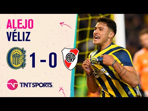 ¡El #Canalla golpeó primero! Alejo #Veliz abrió el marcador para #RosarioCentral ante #River