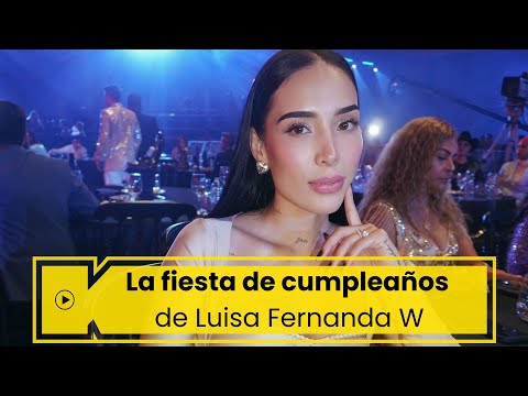 Luisa Fernanda W inició su celebración de cumpleaños con sus amigos en Cartagena