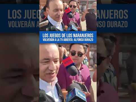 El gobernador anunció que esta temporada los juegos de Naranjeros se transmitirán por Telemax