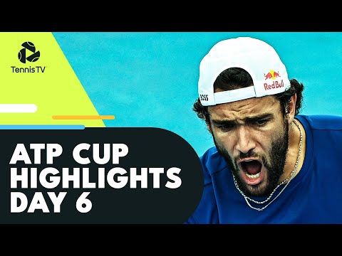 Tennis 🎾 Medvedev, Berrettini, Zverev & Auger-Aliassime Aim For Semi-Finals | ATP Cup 2022 Day 6 Highlights