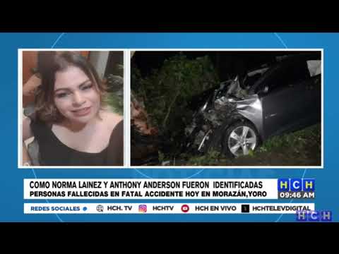 Fatal accidente vial deja dos personas muertas en Olanchito, Yoro
