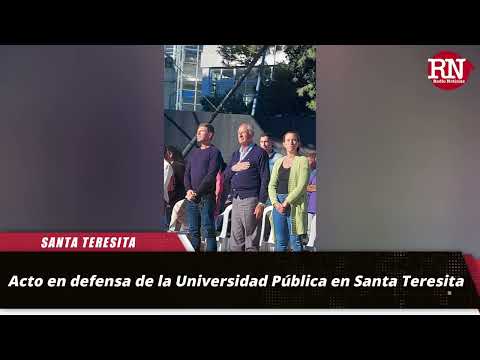 Acto en defensa de la Universidad Pública en Santa Teresita