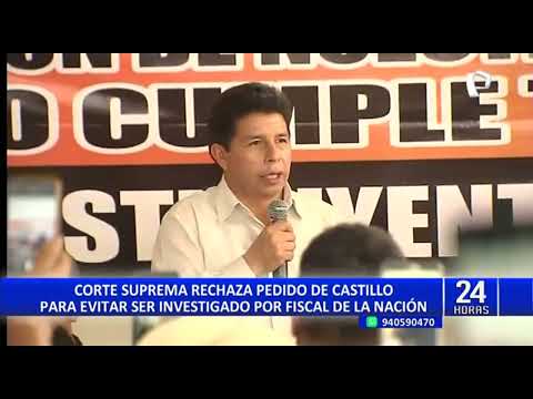 Pedro Castillo: PJ rechaza solicitud para anular investigación preliminar contra el mandatario (2/2)