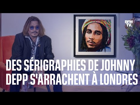 Des sérigraphies de Johnny Depp s'arrachent à Londres