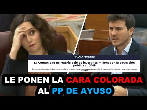 Este diputado le pone la cara colorada a AYUSO y al PP por ABANDONAR a la EDUCACIÓN PÚBLICA