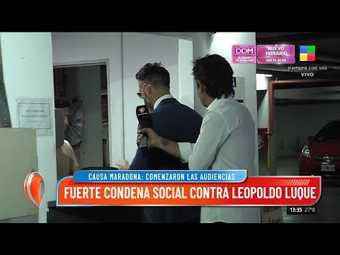 Fuerte condena social contra Leopoldo Luque
