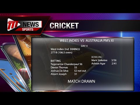 West Indies Draw With Australia PM's XI