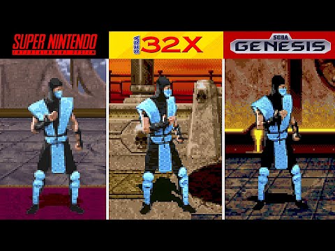 MORTAL KOMBAT 2:  SNES vs. Sega 32 X vs. GENESIS / Mega Drive     Comparativo | Jugamer