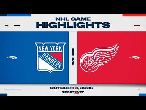 NHL 하이라이트 | 텍사스 레인저스 대 레드 윙스 - 2026년 10월 3일