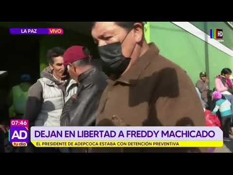 Freddy Machicado, presidente de Adepcoca, es puesto en libertad
