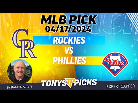 Colorado Rockies vs Philadelphia Phillies 4/17/2024 FREE MLB Picks and Predictions by Ramon Scott