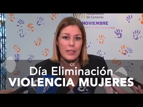 La presidenta del Parlamento canario se pronuncia sobre la eliminación de violencia contra mujeres