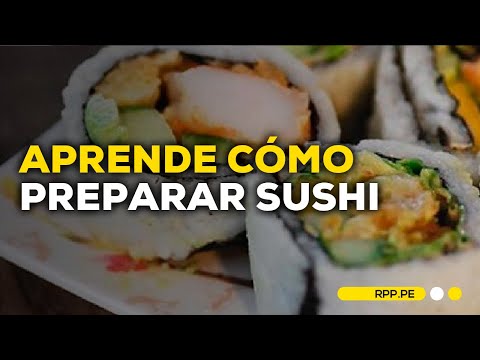 Iván Matsufuji explica explica cómo preparar el sushi peruano