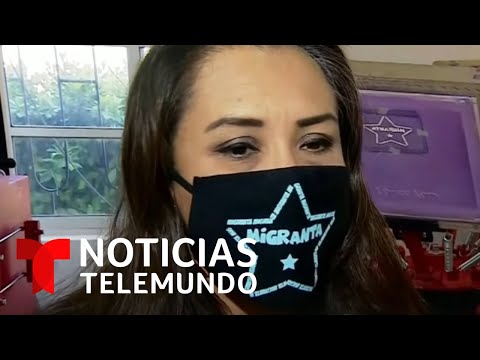 Deportados crean mascarillas con mensajes para inmigrantes | Noticias Telemundo