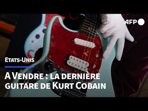 A vendre : la dernière guitare de Kurt Cobain | AFP
