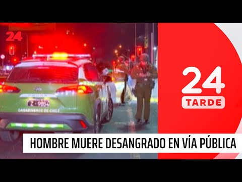 Hombre muere apuñalado y desangrado en plena vía pública. | 24 Horas TVN Chile