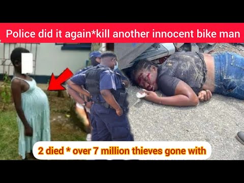police run down bike man then kill him* horrible death in Westmoreland* thieves rob 7 million