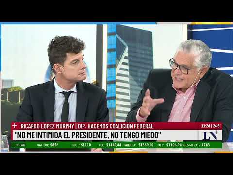 Ricardo López Murphy, sobre los dichos de Milei: Hay problemas más importantes que agredirme a mí