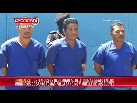 Capturan a responsables de abigeato en Chontales - Nicaragua
