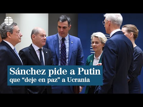 Sánchez le pide a Putin que deje en paz a Ucrania