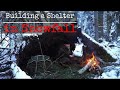 Building a Survival Shelter Using Snowfall