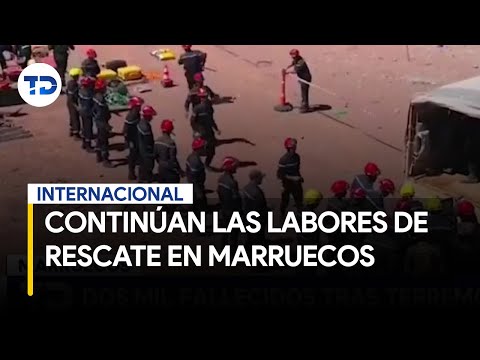 Continúan las labores de rescate tras el terremoto en Marruecos