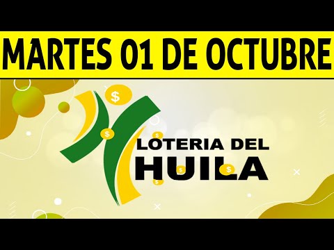 Resultados Lotería del HUILA del Martes 1 de Octubre 2024  PREMIO MAYOR