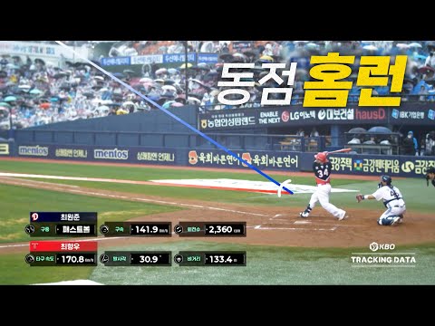 [KIA vs 두산] 이래서 도입했구나! 올해 도입된 KBO 리그 실시간 트래킹으로 본 최형우 동점포! | 4.19 | #크보모먼트 BY 삼진제약 | 야구 하이라이트