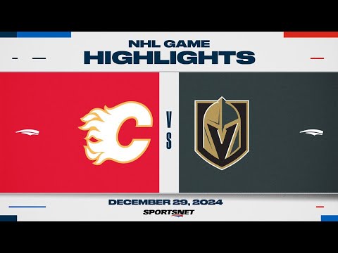 NHL Highlights | Flames vs. Golden Knights - December 29, 2024