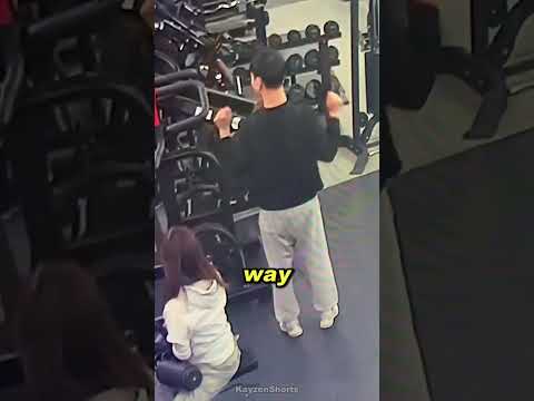 He wasn't expecting that😮 #shorts #gym