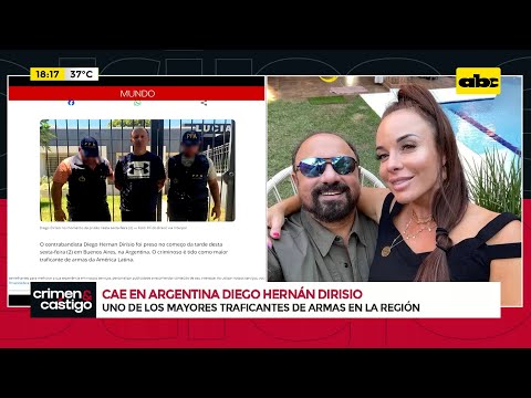 Cae en Argentina Diego Hernán Dirísio, uno de los mayores traficantes de armas en la región