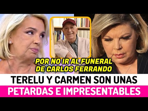 El REPROCHE de SERGIO ALIS a TERELU CAMPOS tras la MUERTE de CARLOS FERRANDO sois unas PETARDAS