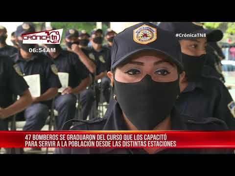 Nicaragua: 39 varones y 8 mujeres se gradúan como bomberos este fin de semana