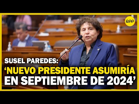 La congresista Paredes sostiene que sí es viable un adelanto de elecciones para julio de 2024